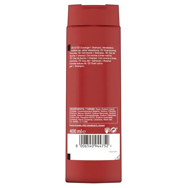 Gel doccia e shampoo Old Spice Deep Sea 400 ml
