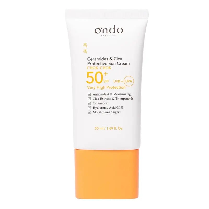 Ondo Beauty 36.5 Ceramidi e Cica Crema solare protettiva, 50 ml