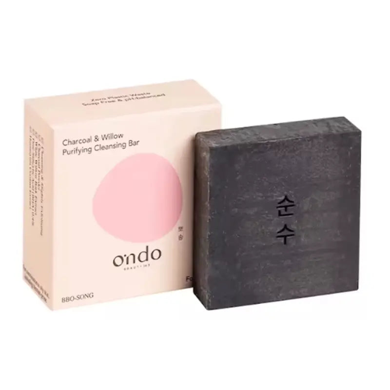 Ondo Beauty 36.5 Barretta detergente purificante al carbone e salice, 70 gr