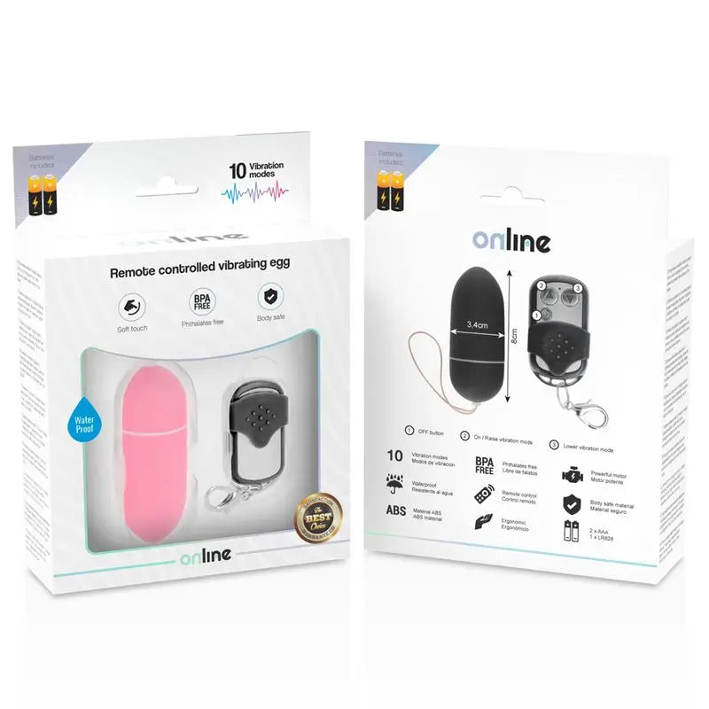Online Huevo Vibrador Control Remoto L - Rosa
