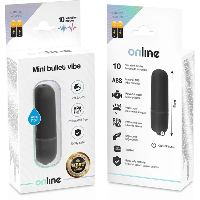 Mini proiettile vibrante online - Nero