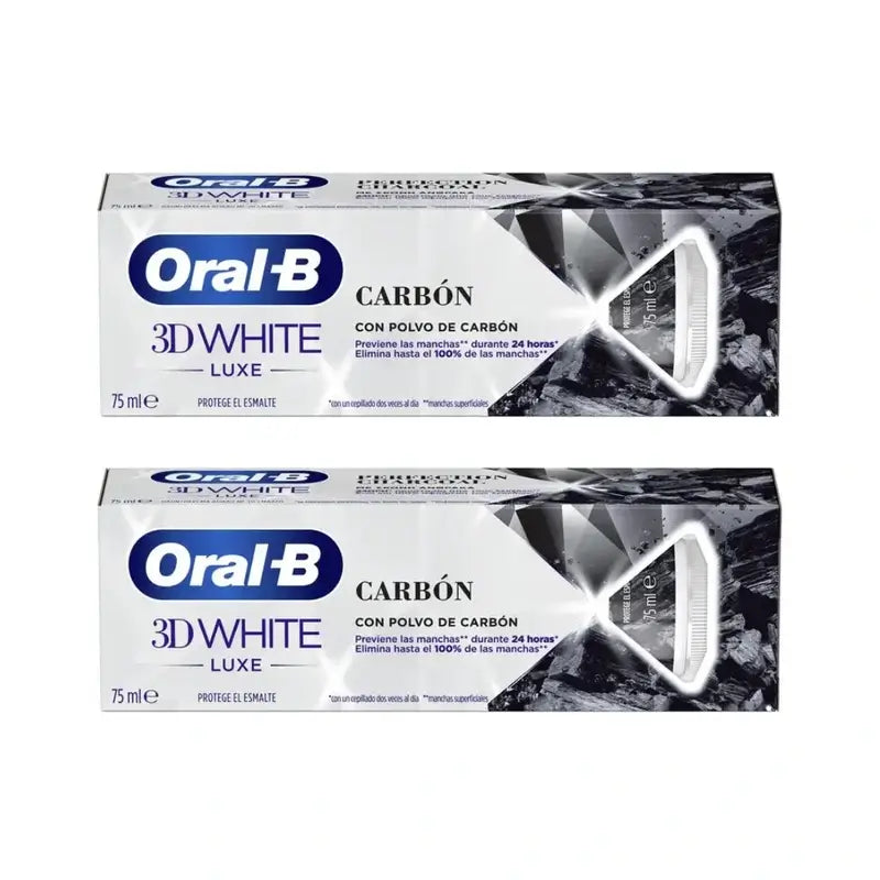 Dentifricio Oral-B al carbone vegetale, 2X75 Ml