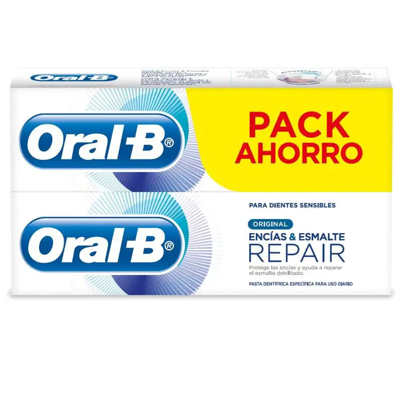 Oral-B Laboratory Gum & Enamel Pro-Repair Dentifricio originale 2X100 ml