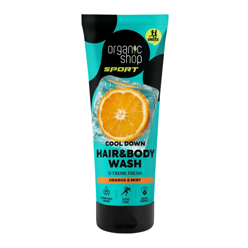Organic Shop X-Treme Fresh Gel doccia e shampoo rinfrescante, 200 Ml