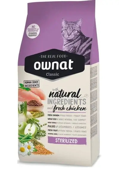 Ownat Classic Feline Adult Sterilised 1.5kg cat food