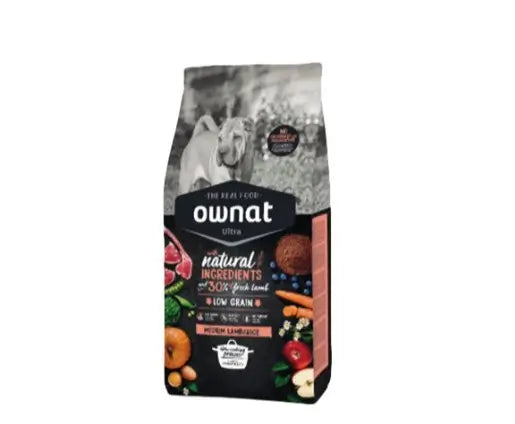 Ownat Ultra Canine Adult Medium Lamb 8kg, alimento per cani