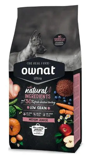 Ownat Ultra Canine Junior Medium 3Kg, alimento per cani