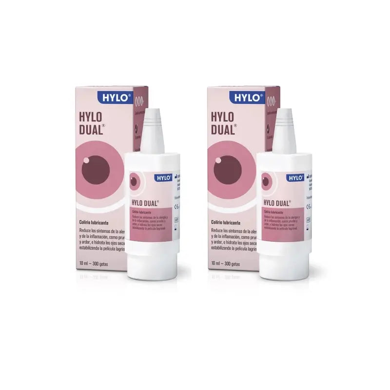Hylo Dual Gocce oculari 10 ml, Confezione da 2