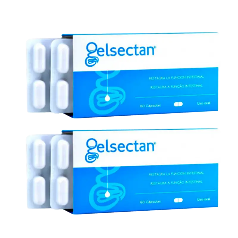 Gelsectan Pack 2 unità Funzione intestinale 60 capsule