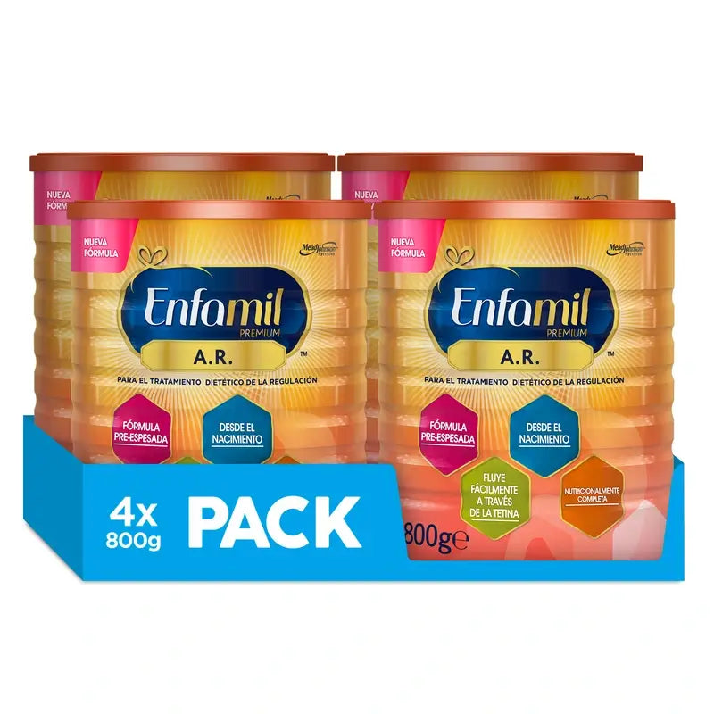 Enfamil A.R Formula per la gestione dietetica del rigurgito, 4 x 800 grammi