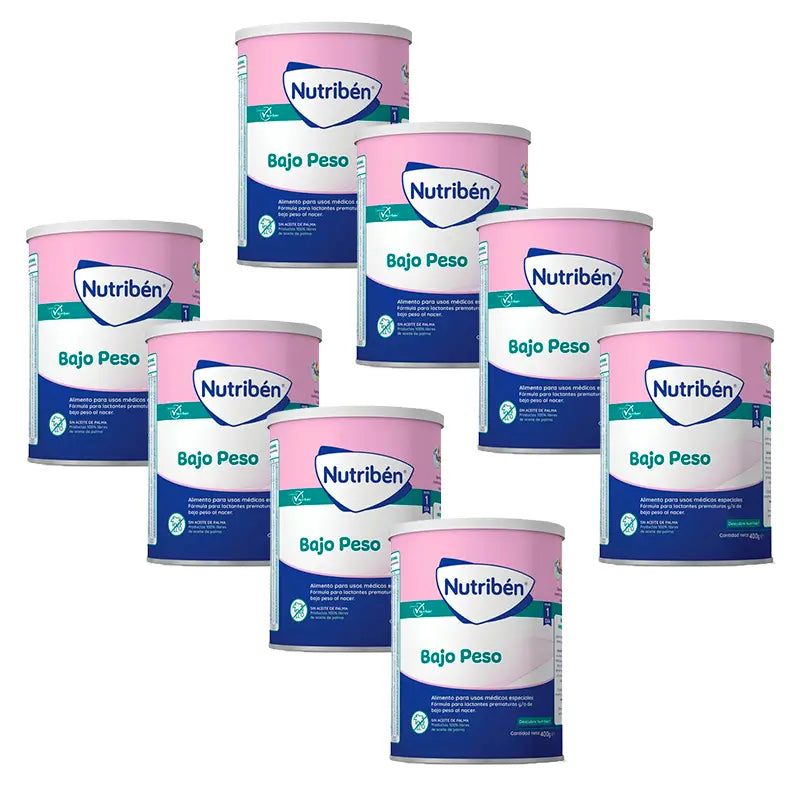 Latte a basso peso Nutribén, 8 X 400 grammi
