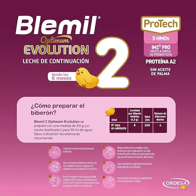 Blemil Optimum Evolution 2 Latte Formula, 8X800g
