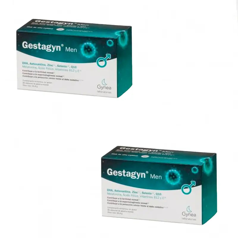 Gestagyn Men Capsule Morbide di Gelatina, Confezione 2x60 Capsule