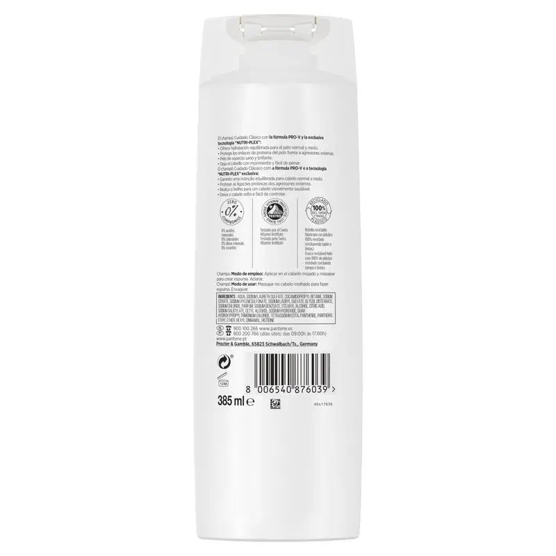 Pantene Nutri Plex Classic Shampoo 385 ml