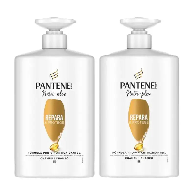 Pantene Nutri Plex Ripara e Proteggi Shampoo, Confezione 2 x 1000Ml