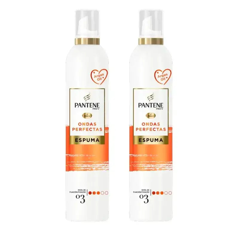 Pantene Pro-V Mousse Nutriente Capelli Onde Perfette, Confezione 2 x 300 Ml