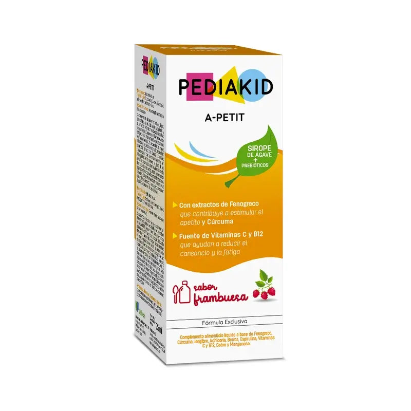 Pediakid Sciroppo al lampone tono appetito 125Ml