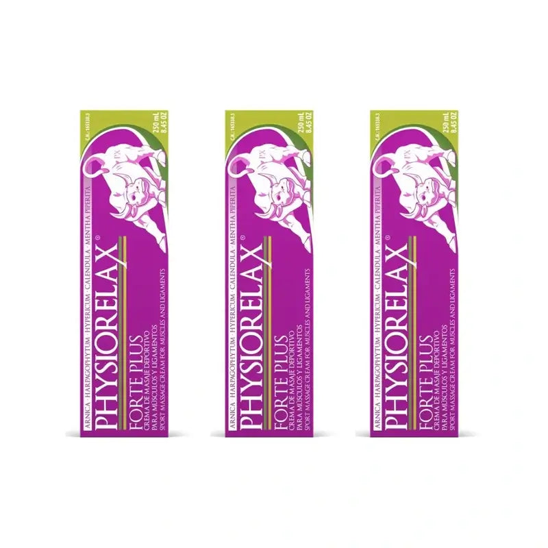 Physiorelax Forte Plus Crema, 3X250Ml