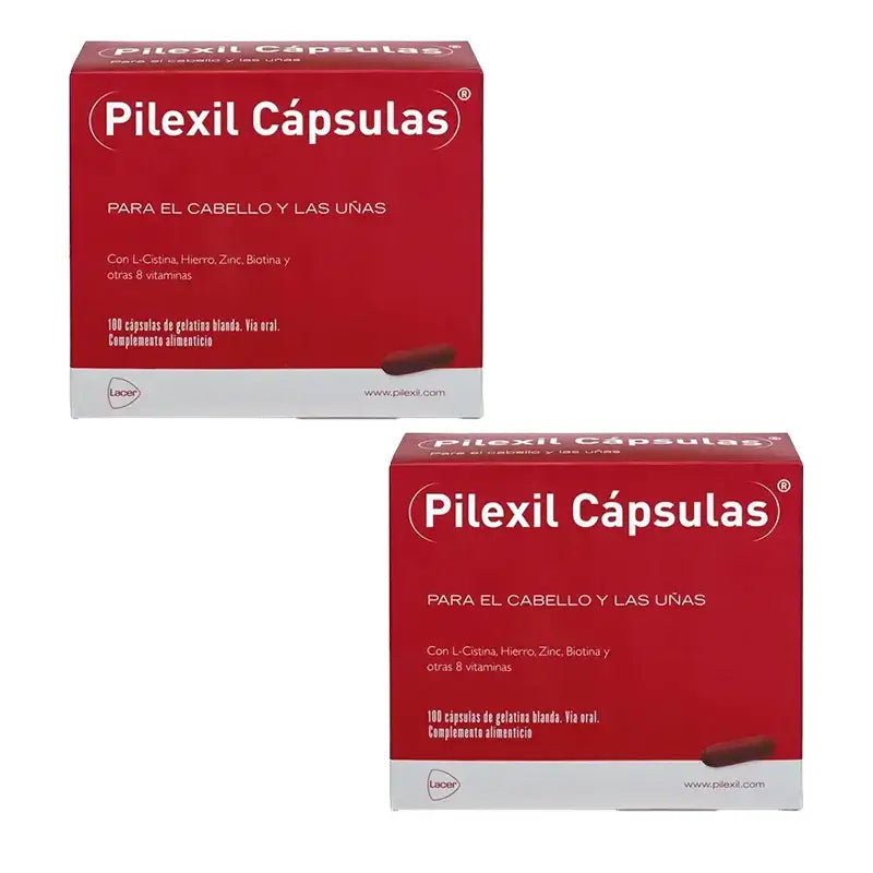 Pilexil Capsule per la perdita dei capelli, confezione da 2 x100 capsule