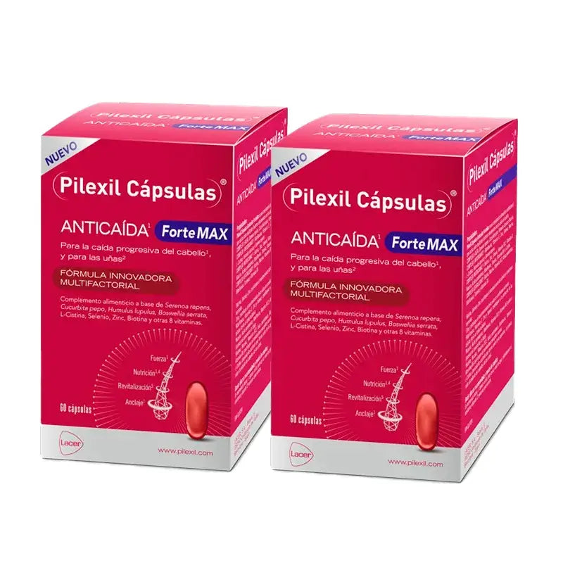 Pilexil Forte Max, Confezione 2 x 60 capsule
