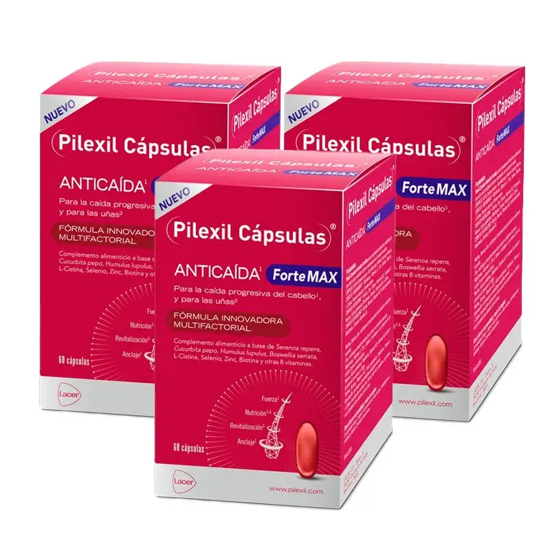 Pilexil Forte Max, Confezione 3 x 60 capsule
