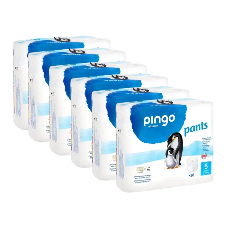 Pingo Nappy Salviette per pannolini taglia 5 (11-25 Kg), 6X28 unità