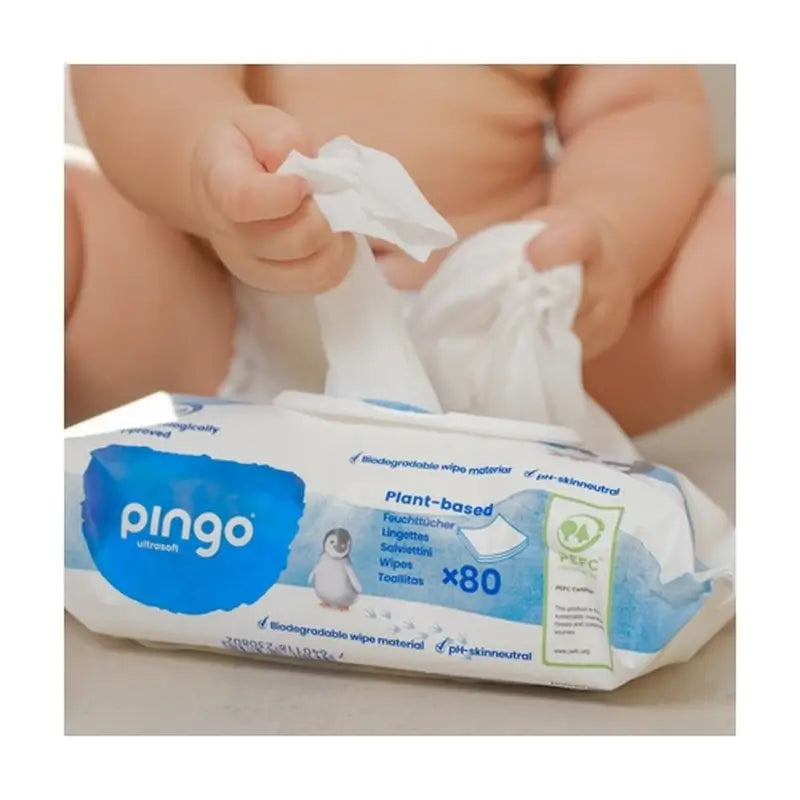 Pingo Salviette biodegradabili, 80
