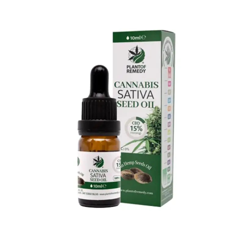 Plant Of Remedy Olio di Cannabis Sativa 15% CBD , 10 ml