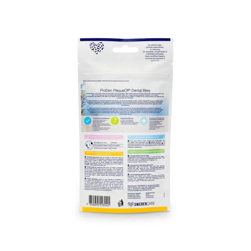 Crocchette Plaqueoff 60 g, snack per cani