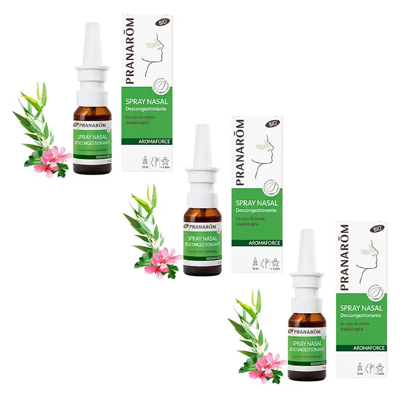 Pranarôm Aromaforce Spray Nasale Bio, 3X15 Ml