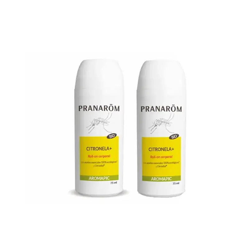 Pranarôm Roll-On Citronella + Latte Corpo Bio, 2X75 Ml