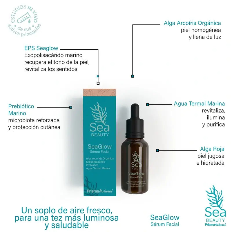 Prisma Natural Sea Beauty Siero viso Seaglow, 30 ml