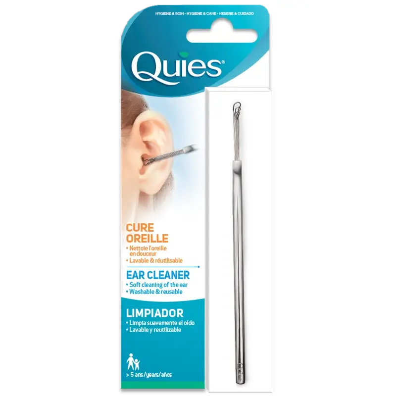 Pulitore per orecchie in acciaio inossidabile Quies