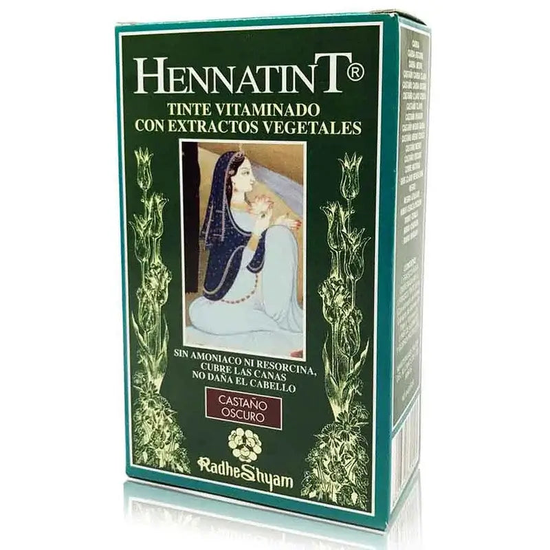 Radhe Shyam Hennatint Marrone Scuro , 60 ml
