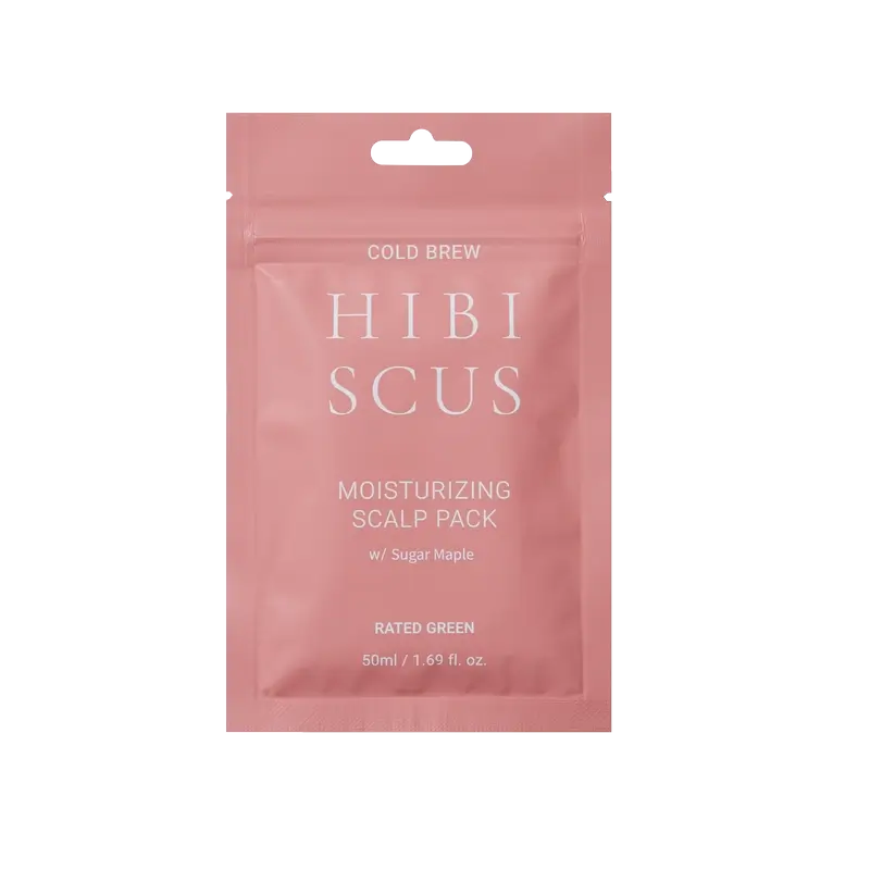Rated Green Cold Brew Hibiscus Impacco idratante per il cuoio capelluto, 50 ml