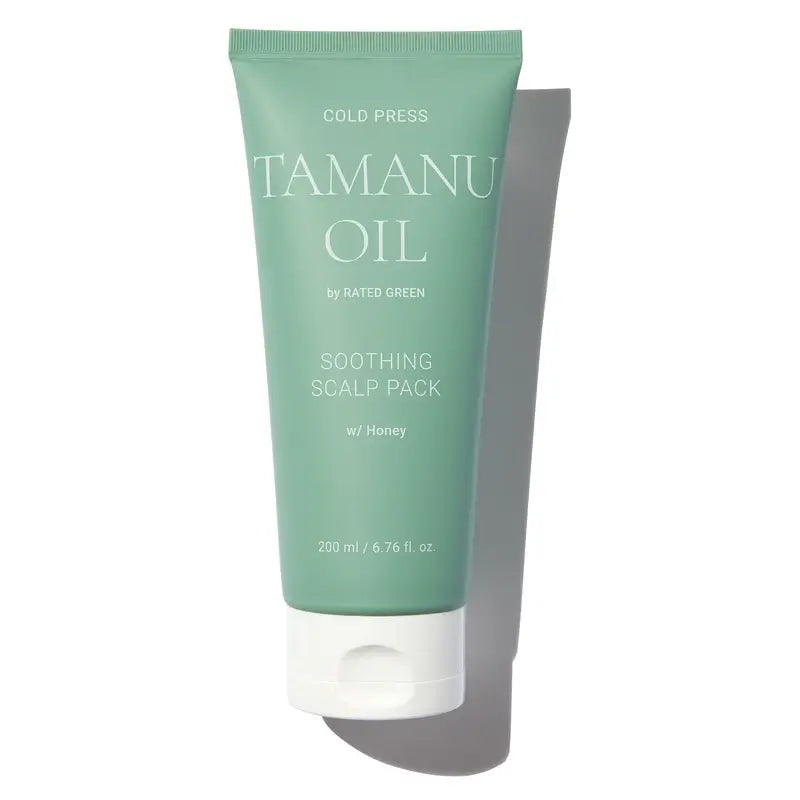 Rated Green Olio di Tamanu spremuto a freddo Impacco lenitivo per il cuoio capelluto, 200 ml