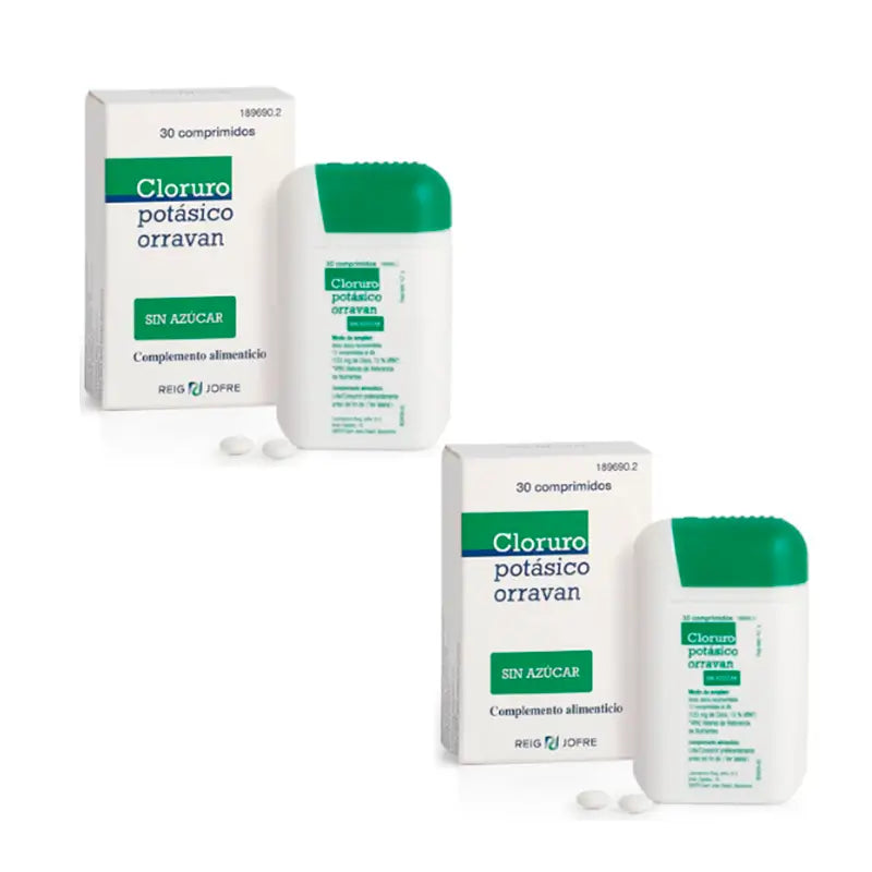 Reig Jofre Duplo Cloruro di potassio 2 x 30 compresse Bocca secca