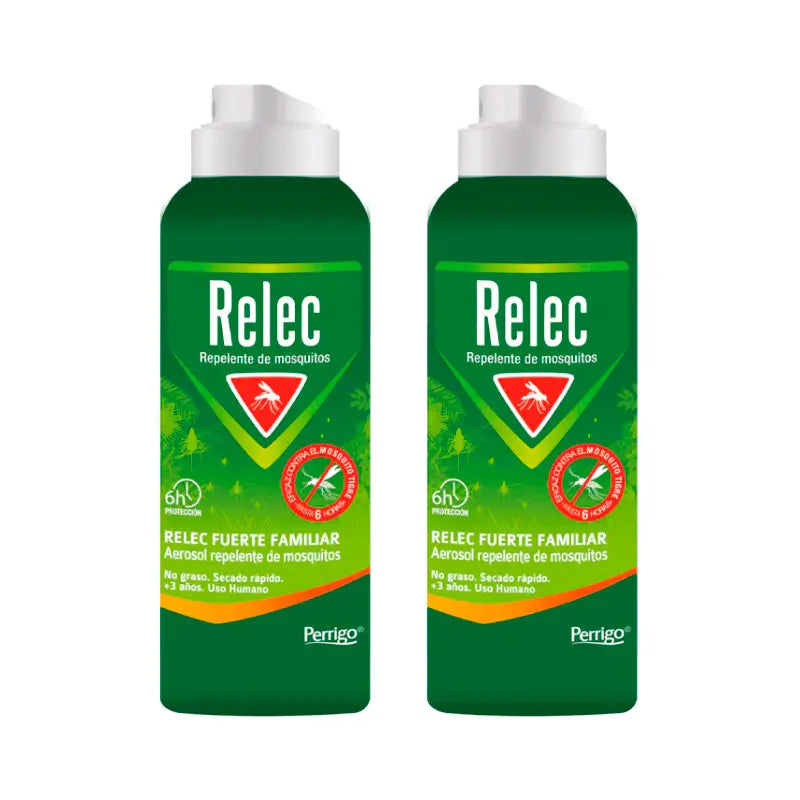 Relec Duplo Spray antizanzare forte per la famiglia, 2 x 125 ml
