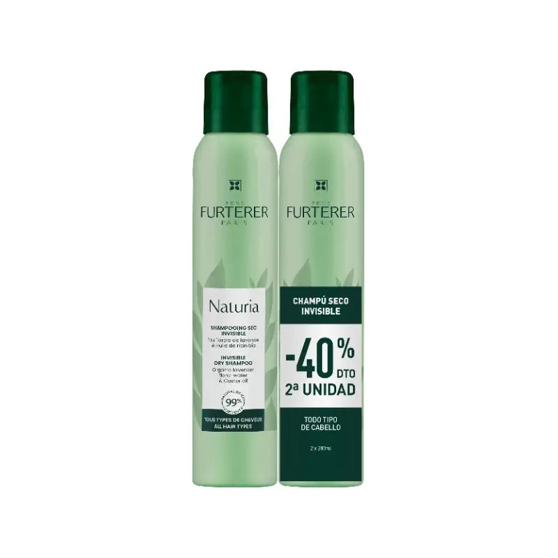 DUO Naturia Shampoo secco invisibile 2 x 200 ml, 40% di sconto sulla seconda confezione