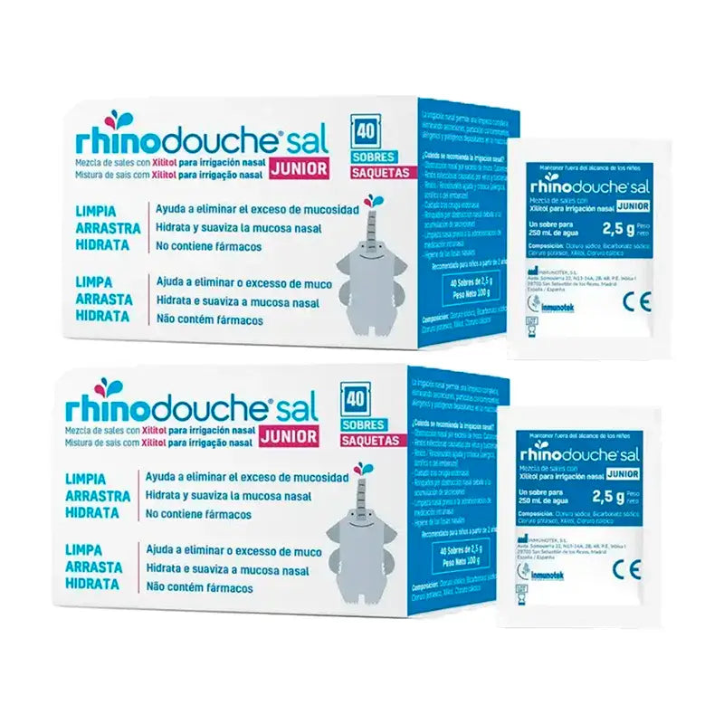Sale Rhinodouche Junior, confezione 2 x 40 bustine