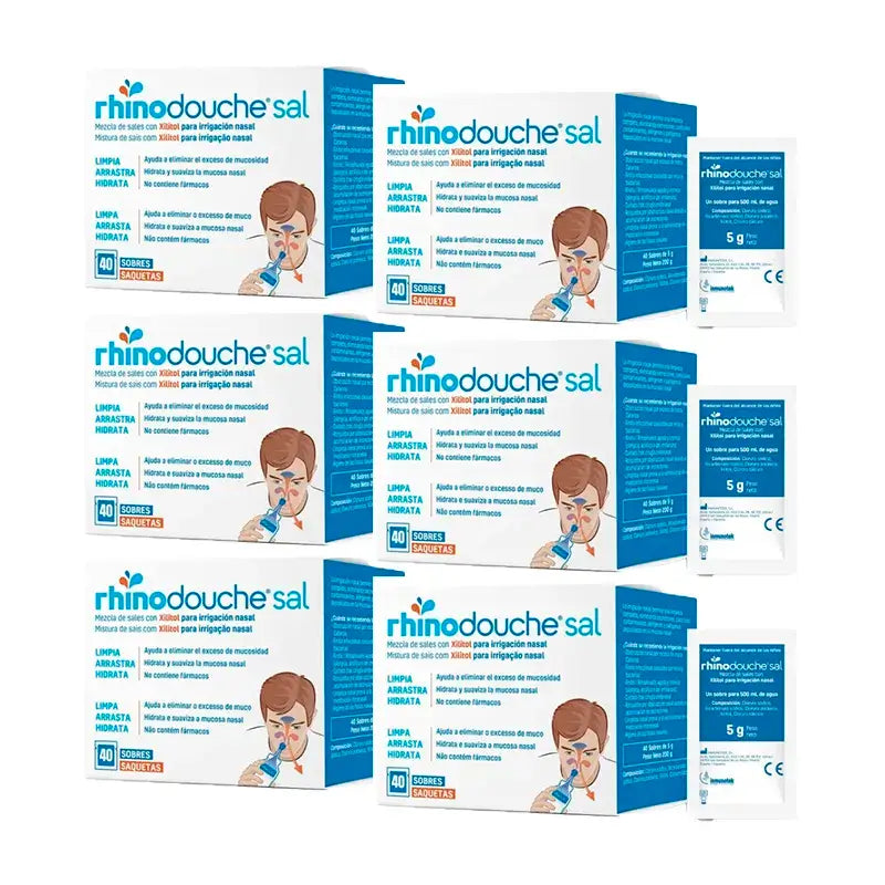 Sale Rhinodouche, confezione 6 x 40 buste