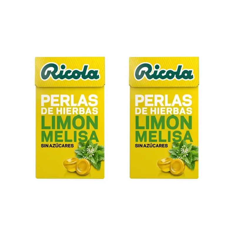 Ricola Perle Senza Zucchero Limone, 2X25 G