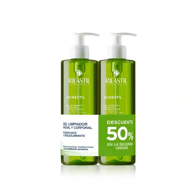 Rilastil Acnestil Prm Acnestil Gel 2a Unità 50% , 2X400 Ml