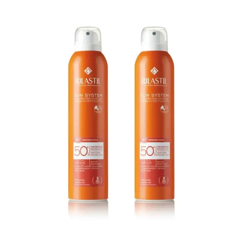 Rilastil Sun System Spf 50+ Spray trasparente, 2X200 Ml