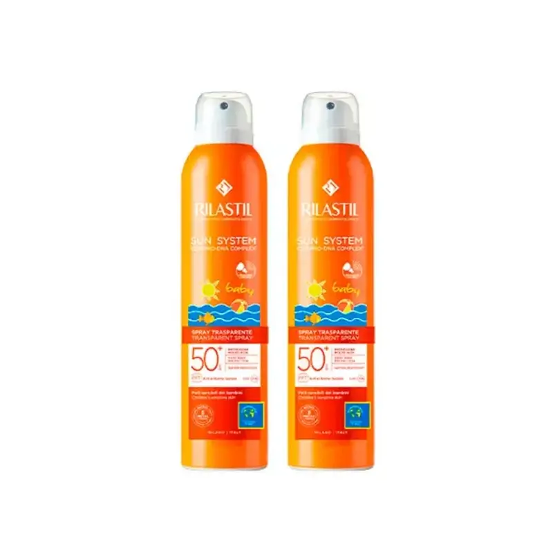 Rilastil Sun System Baby Spray Trasparente 50+ , 2 x 200 ml