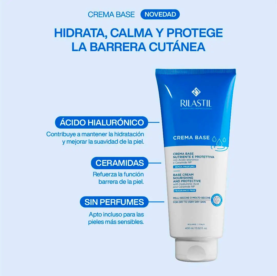 Rilastil Xerolact Crema Base, 400 ml
