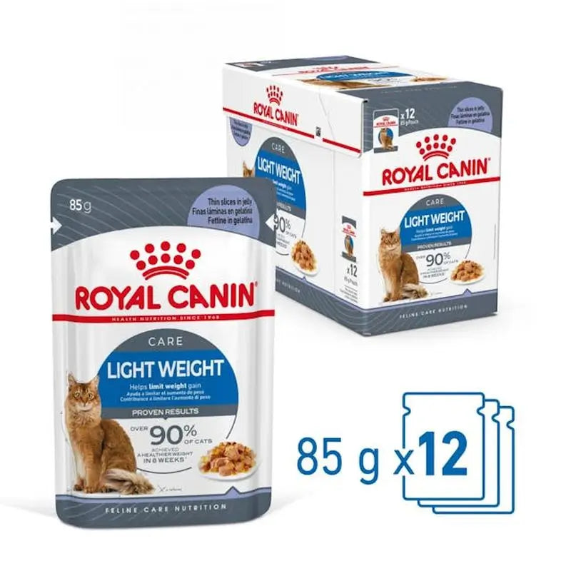 Royal Canin Adult Light Weight Pouch Jelly Box 12X85Gr, cibo umido per gatti