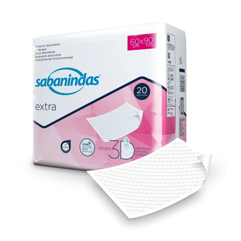 Sabanindas Tampone Extra Assorbente Maxi 60 X 90 Cm. , 20 pz.