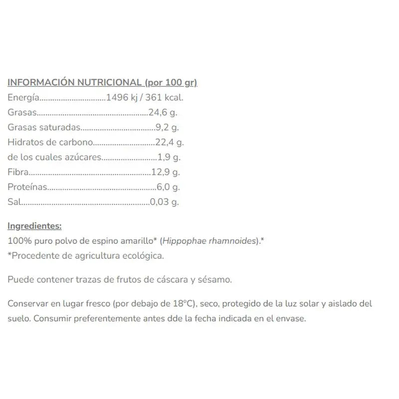 Salud Viva Olivello spinoso , 120 g