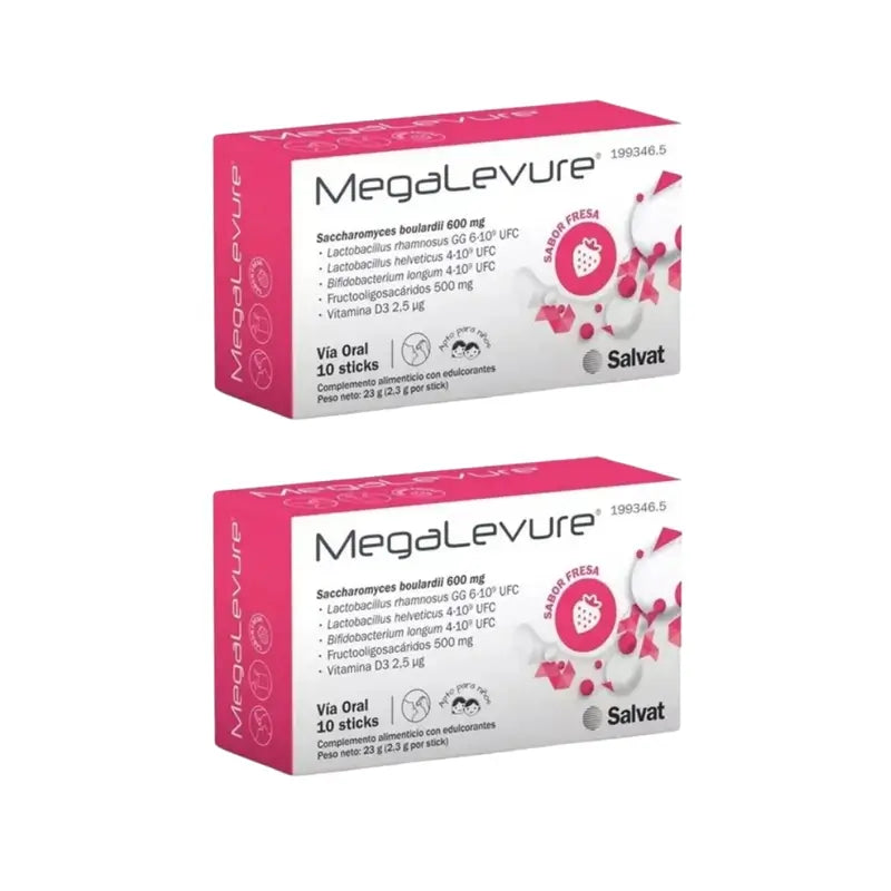 Salvat Megalevure Fragola, 2X10 bastoncini